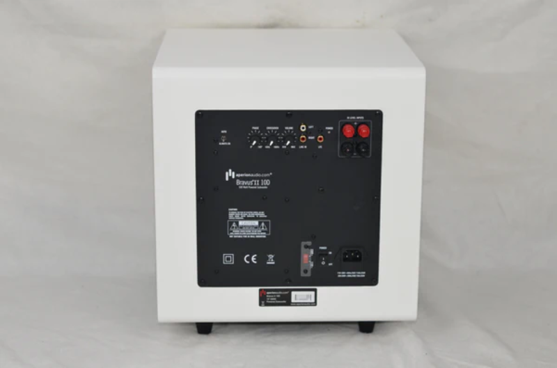 Aperion Audio Bravus II 10D 500W 10" Powered Subwoofer Pure White A stock #63Y